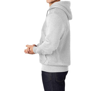 Custom Front Logo Embossed Men's Heavyweight Cotton Fleece Winter Pullover <b>Hoodie</b> Puff Printing Solid Streetwear - Product Image 6