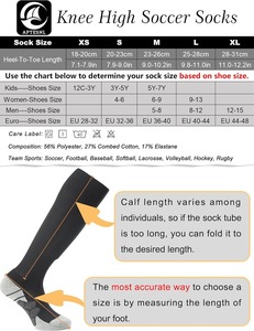 Wholesale Knee High Soccer <b>Socks</b> <b>Moisture</b> Wicking Cushioned Team Sports <b>Socks</b> For Football Baseball Rugby Youth Adult OEM Custom - Product Image 2