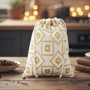 Reusable <b>Small</b> Size Burlap Drawstring Bag Handle | Custom Printed Eco Friendly Tote for <b>Shopping</b> Grocery Corporate Promotion - Product Image 4