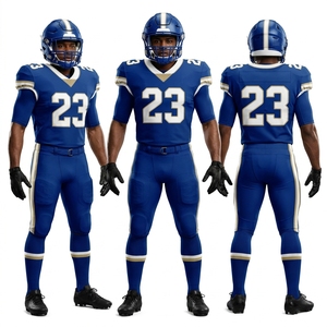 Premium American Football Uniform for School Teams with <b>Padded</b> Shoulders Stretch Fabric Durable Custom Sublimation Plus Size - Product Image 1