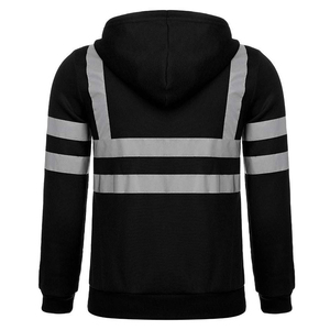 Sweat à capuche pour homme de haute qualité, coupe athlétique épaisse, style streetwear, avec broderie personnalisée sur toute la fermeture éclair, logo personnalisé, ourlet brut et impression en mousse - Product Image 4