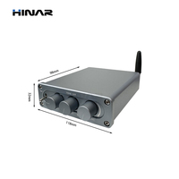 HINAR Sistem Speaker Plafon 6.5 Inch 2.1 Channel Amplifier Kelas D 8 Ohm 100W Audio Tersembunyi untuk Kantor