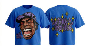 T-shirt pour homme 100% coton, style hip-hop, respirant, personnalisable, à épaules tombantes, manches courtes, tendance, élégant, vente en gros - Product Image 2