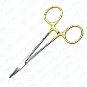 Instrumentos quirúrgicos de acero inoxidable, fórceps para sala de cirugía médica, mordazas de carburo de tungsteno dentadas, soporte de aguja Halsey de 13 Cm - Product Image 4