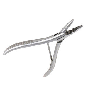 Pince professionnelle pour extensions de cheveux en acier inoxydable, outil robuste pour l'application de perles, bandes adhésives, micro-anneaux et kératine. - Product Image 2