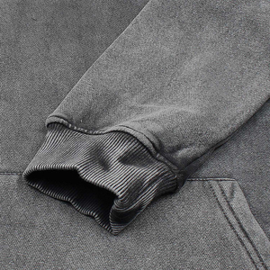 Sudadera con Capucha Gris de Forro Polar, Corte Regular, Diseño Casual de Invierno para Hombre, con Bolsillos, 100% Algodón - Product Image 6