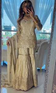 Robe ethnique moderne en tissu faux georgette lourd de la marque Ramdev Trading, pour mariage indien pakistanais, fête de Diwali, Lehenga Choli - Product Image 3