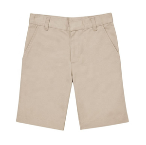 Shorts d'été décontractés pour hommes, taille mi-haute, fermeture boutonnée, logo frontal uni, infroissables, 100% polyester, confortables - Product Image 2