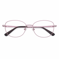 Monture de lunettes optiques œil de chat en métal, or rose, or jaune, bronze, rose, 4 coloris, monture fine, lunettes pour femmes