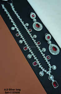 Classic American Diamond Bridal Jewelry <b>Set</b> Two-Piece Necklace and Earrings <b>for</b> <b>Wedding</b> Fashionable Classic Style - Product Image 3