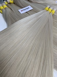 <b>Russian</b> Bulk Hair Extensions 100g Light Color 65cm Length Vietnamese Human Hair Bundles by Vietnam Suppliers - Product Image 5