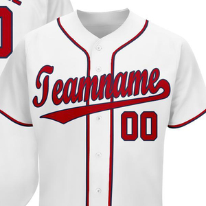 Camiseta de Béisbol Sublimada Personalizada OEM, 100% Poliéster, Estilo Casual con Botones al Frente, Nombre del Equipo y Número, Estilo Atlético - Product Image 2