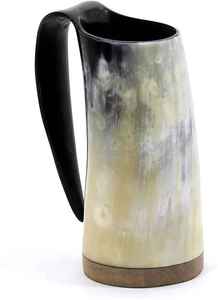 Cuerno de búfalo hecho a mano con forma natural, cuerno decorativo portátil para decoración de bodas - Product Image 2