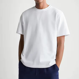 Camisetas Personalizadas de Gran Tamaño, Diseño Sencillo, Color Sólido, Ecológicas, 350g, Hombros Caídos, de Algodón/Fibra de Bambú - Product Image 4