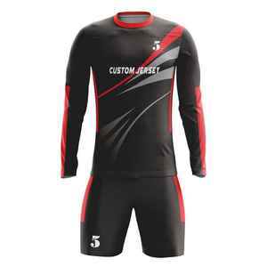 Camiseta de Fútbol para Adultos de Alta Calidad con Estampado Digital, 100% Poliéster, Transpirable, Antidesgaste, Diseño Personalizado, Uniforme de Fútbol - Product Image 4