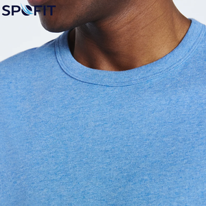 Nouveaux t-shirts pour hommes, style tendance, couleur unie, t-shirt en coton mélangé imprimé sur mesure pour garçons, coupe ample, vêtements décontractés - Product Image 5