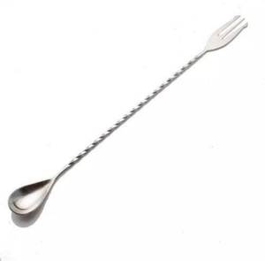 Cuillère à bar en métal industrielle, long manche, agitateur à cocktail, outil de mélange de boissons, équipement professionnel pour barman, restaurant, bar - Product Image 2
