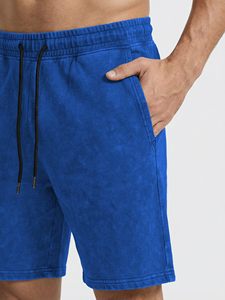Nouvel arrivage de haute qualité : Ensemble deux pièces pour homme, débardeur et short, style délavé à l'acide, sans manches, à ourlet brut - Product Image 4