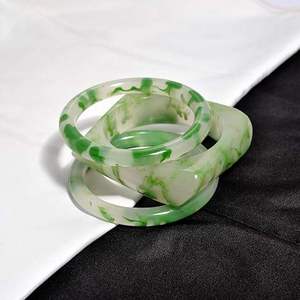 Artistic Resin Craft Bangle Real <b>Flower</b> Encapsulated Transparent <b>Bracelet</b> Handmade Statement Jewelry Gift - Product Image 4