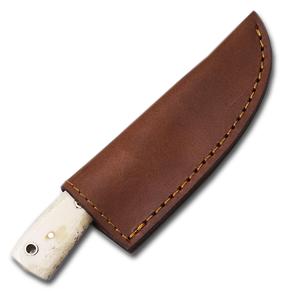 Handmade Damascus Steel <b>Knife</b> Every Day Carry Fixed Blade <b>Bone</b> <b>Handle</b> <b>knives</b> With Leather Sheath Low price Pocket Knifes - Product Image 4