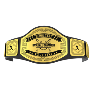 Cinturón de Campeón de Béisbol Personalizable, Cinturón Deportivo Premium con su Texto Personalizado, Diseño de Alta Calidad - Product Image 1