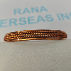 Bracelet en cuivre pour thérapie biomagnétique, bracelet en cuivre massif pur avec doubles aimants pour une récupération améliorée et un équilibre corporel général - Product Image 2