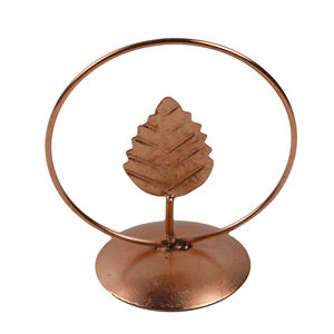 Décoration de Noël dorée pour la maison, design en métal en forme de feuille avec finition colorée, idéal pour la décoration festive, design personnalisé - Product Image 3