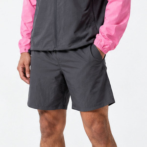 Conjunto de cortavientos con capucha y bloques de color para hombre, chaqueta ligera con cremallera y pantalones cortos a juego, ropa deportiva informal para correr y actividades al aire libre para hombre - Product Image 5