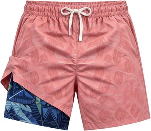 High Quality <b>Men's</b> Shorts Geometric Print Board Shorts Quick Dry Drawstring Casual Swim <b>Trunks</b> Mid Waist Polyester Short Pants - Product Image 3