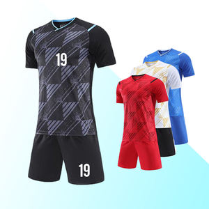 ชุดฟุตบอลสำหรับผู้ใหญ่เสื้อกีฬาพิมพ์ลายเสื้อเจอร์ซีย์เล่นฟุตบอลแบบย้อนยุค - Product Image 1