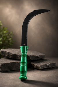 Faucille professionnelle en acier au carbone avec manche en plastique pour le désherbage, la coupe et la récolte en agriculture, jardinage et ferme - Product Image 5