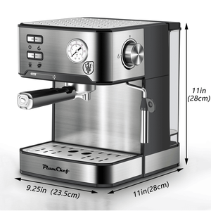 W1002P292428 Macchina per Espresso Semi-Automatica 1350W, Professionale 20 Bar, Compatibile con Cialde ESE, Serbatoio Acqua 1.5L - Product Image 5