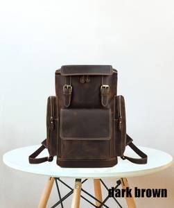 High Quality Waterproof <b>Leather</b> <b>Backpack</b> Vintage Anti-Theft <b>Laptop</b> Rucksack Genuine <b>Leather</b> Pack LBP-0319 - Product Image 2