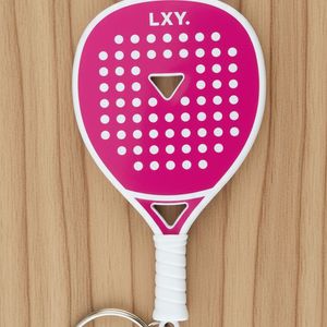 Llavero de Silicona con Forma de Raqueta de Pádel, Tamaño Personalizado, Recuerdo de Evento Deportivo, Duradero, Calidad Superior, el Mejor con Relieve 3D - Product Image 1