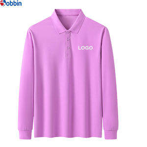 Camisa de Manga Larga con Solapa, Casual, Unisex, Transpirable, de Poliéster y Algodón, con Logotipo Bordado Personalizado, Ropa de Trabajo, Polo para Hombre - Product Image 5