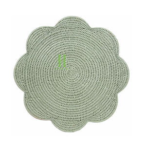 Nouveau produit : Set de table en rotin de qualité supérieure du Vietnam, prix direct usine, OEM, en forme de fleur, décoration murale bohème suspendue - Product Image 5