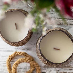 OFERTA AL POR MAYOR: VELAS ARTESANALES DE CERA DE COCO NATURAL, PRODUCTO ECOLÓGICO PARA AROMATIZAR EL HOGAR - Product Image 2
