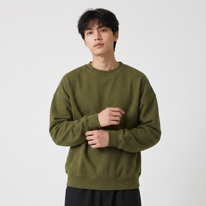 Sweat-shirt col rond personnalisé, épais et uni, avec impression et étiquette privée pour les marques américaines - Product Image 4