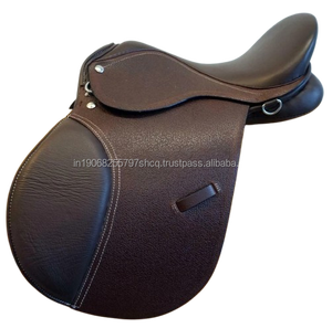 Selle d'équitation anglaise en cuir de qualité supérieure, fabriquée à la main, confortable, légère, durable, élégante, équipement équestre pour la pratique quotidienne - Product Image 1
