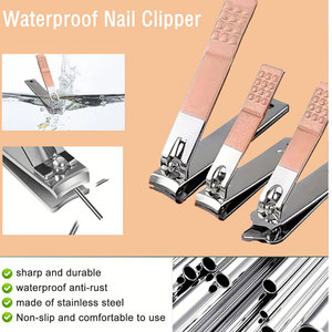 Wholesale Manicure <b>Pedicure</b> Set Steel Nail Clippers Beauty <b>Tool</b> Kits with Travel Case Bag for Fingernail Care - Product Image 5