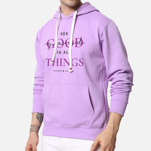 2026 New Arrival <b>Men</b> Hoodies 100% Cotton Winter High Quality Custom Design Pocket Design Streetwear Casual Factory Wholesale - Product Image 3