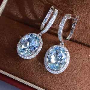 Exclusivos Pendientes de Aguamarina Natural Santa María con Incrustaciones, Hechos a Mano, Joyería Fina Personalizada, Regalo Elegante y Lujoso para Mujer - Product Image 4