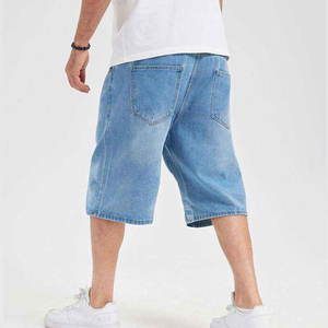 Short en jean délavé pour homme, de haute qualité, en denim, léger, style décontracté, dernière mode - Product Image 2