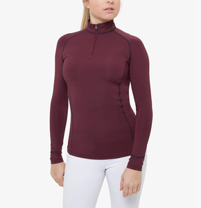 Chemise de concours équestre pour femmes, respirante, légère, de haute qualité, personnalisée, manches longues, sous-vêtements de compétition - Product Image 1
