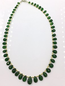 ทซาโวร์ไทด์รูปหยดน้ำเจียระไน 1 เส้น 47 กะรัต พลอยธรรมชาติสำหรับทำเครื่องประดับชั้นดี - Product Image 3