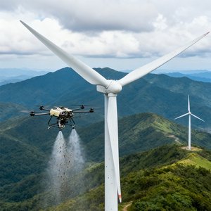 Drone de nettoyage intelligent avec conception de buse de pulvérisation modulaire pour les taches tenaces et l'entretien quotidien sur diverses surfaces - Product Image 1