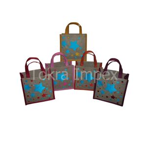 ถุงปอกระเจาธรรมชาติถุงหิ้วได้ด้วยตัวเองขนาดเล็ก - Product Image 1