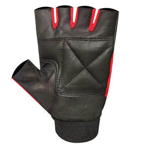 High Quality Half-Finger <b>Leather</b> Gym Gloves Lightweight Comfortable Non-Slip Non-Wrist Wrap for Weightlifting Cycling - Product Image 3
