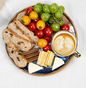 Assiette ronde classique en bois massif, 3 pièces de tailles différentes, écologique, gravée, pour pizza, idéale pour les cadeaux d'affaires, qualité supérieure - Product Image 5