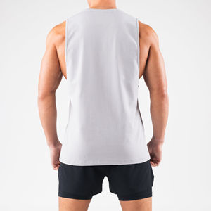 Chaleco Deportivo de Alta Calidad para Hombre, con Logotipo Personalizado, Corte Musculoso, Acanalado, Transpirable, Camiseta sin Mangas Personalizada, Servicio OEM - Product Image 3